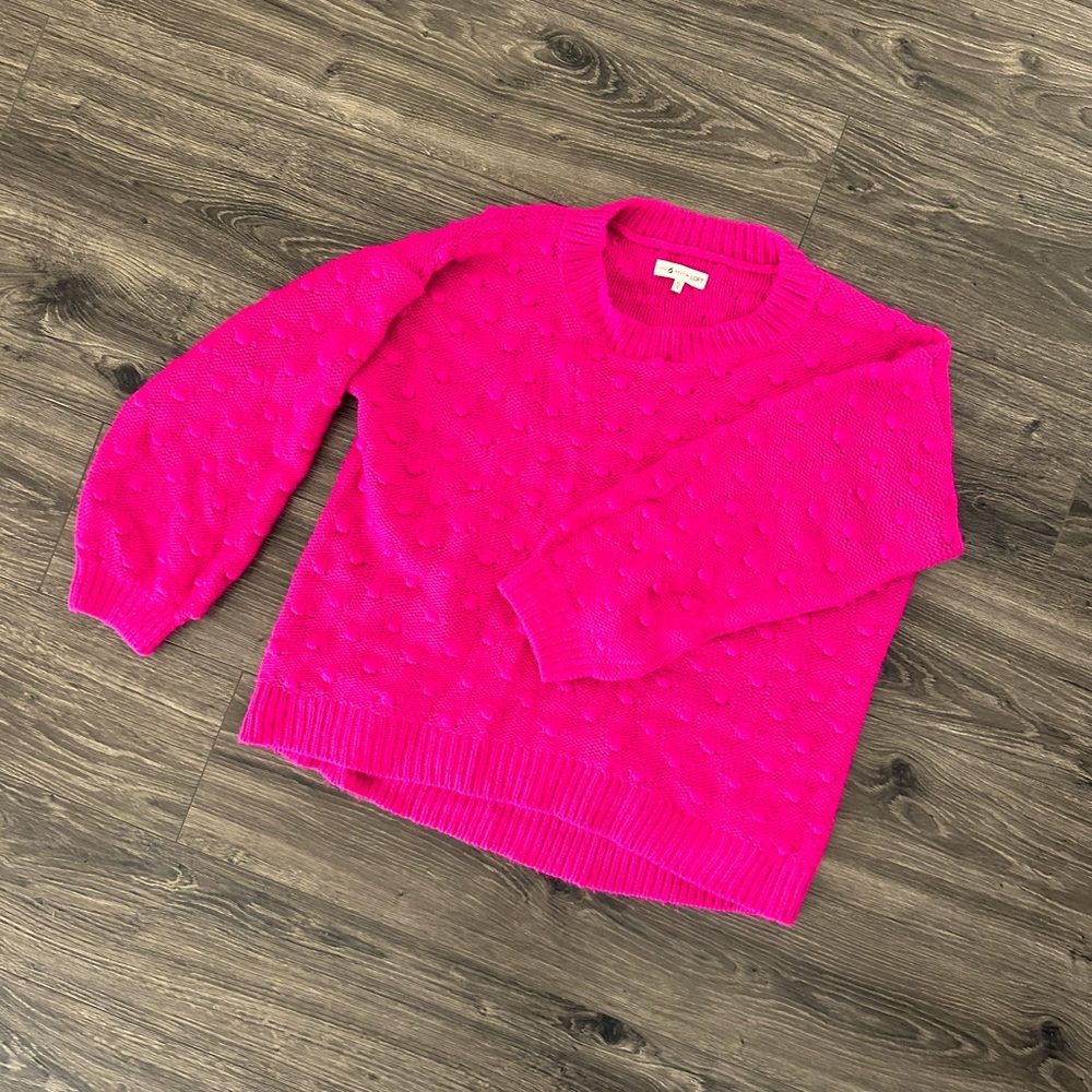 Lou & Grey Loft Bright Pink Sweater